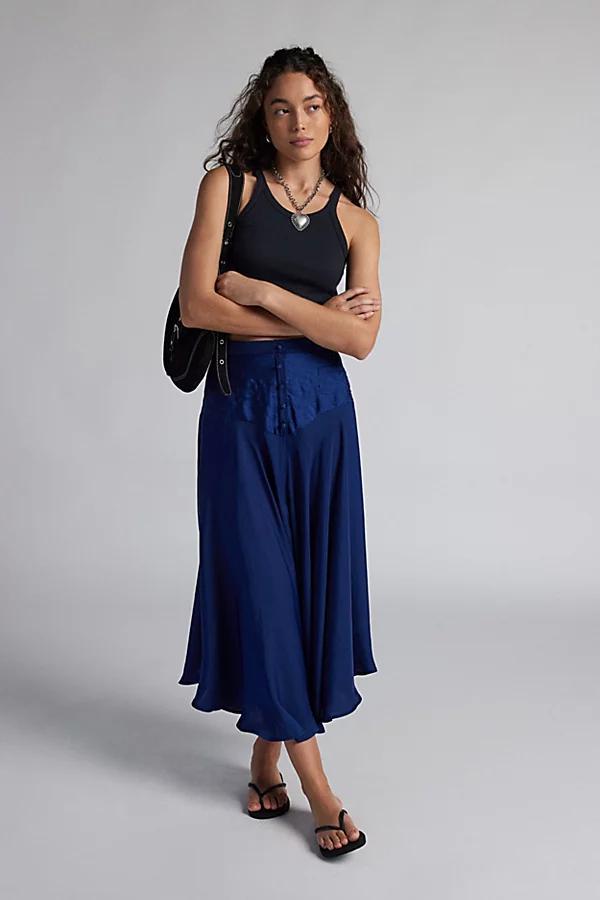 Kimchi Blue Vanessa Drop Waist Midi Skirt Womens at Urban Outfitters Product Image