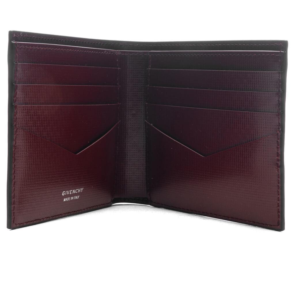 Wallet in Classic 4G Leather - Black/Burgundy Male Product Image