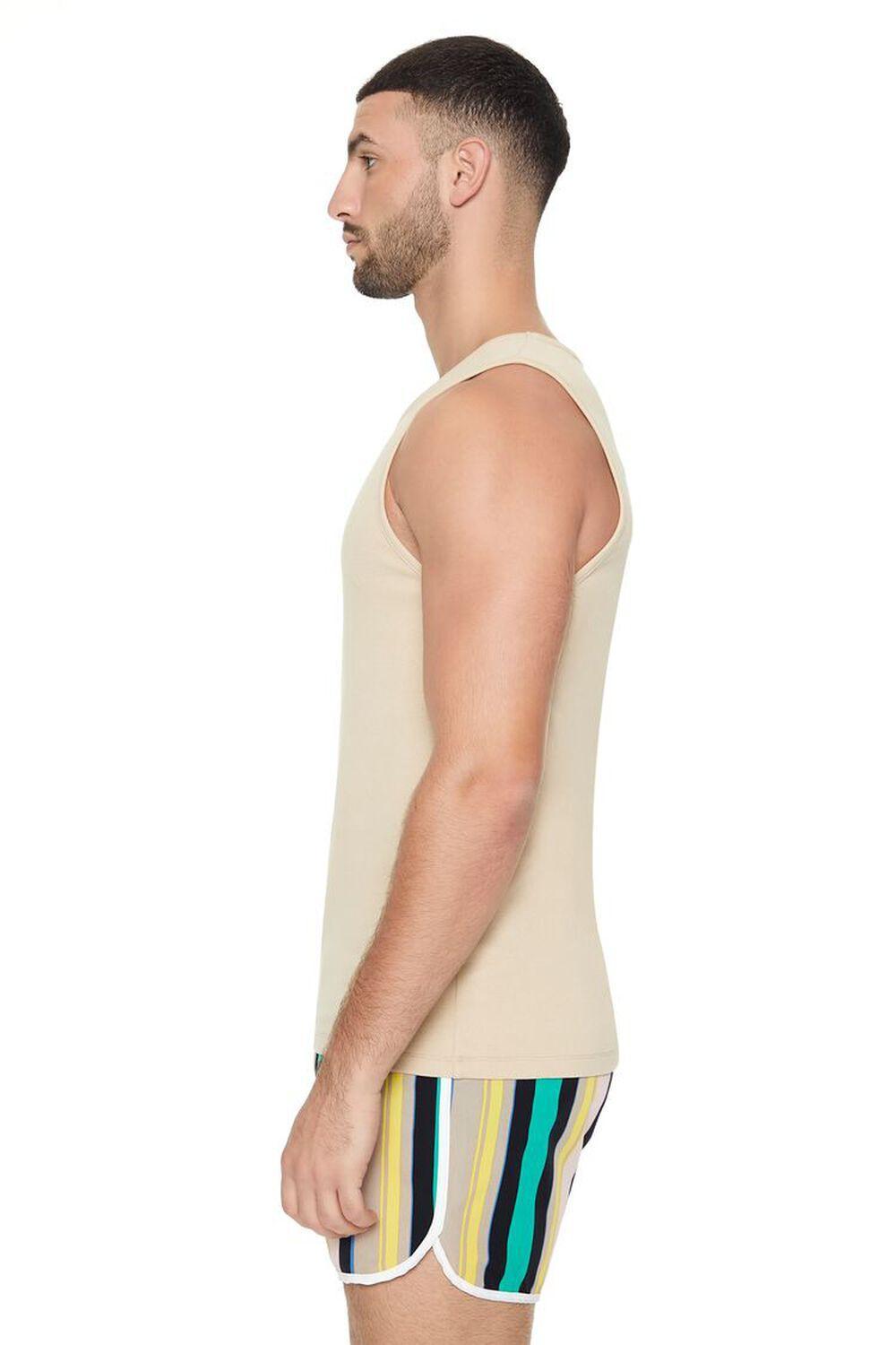 Striped Drawstring Short Inseam Swim Trunks | Forever 21 Product Image