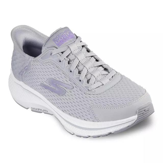 Skechers Hands Free Slip-ins Go Run Consistent 2.0 Endure Womens Athletic Shoes Gray Purple Product Image