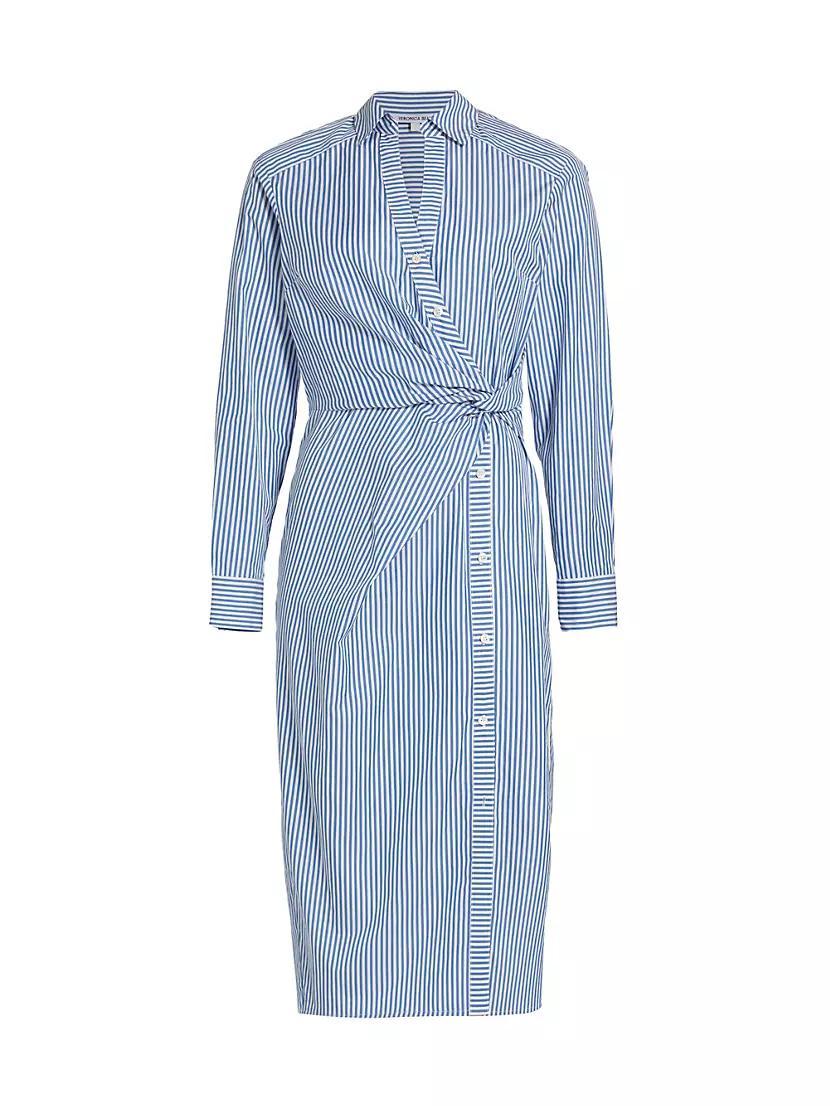 Wright Striped Cotton Poplin Midi-Dress product image