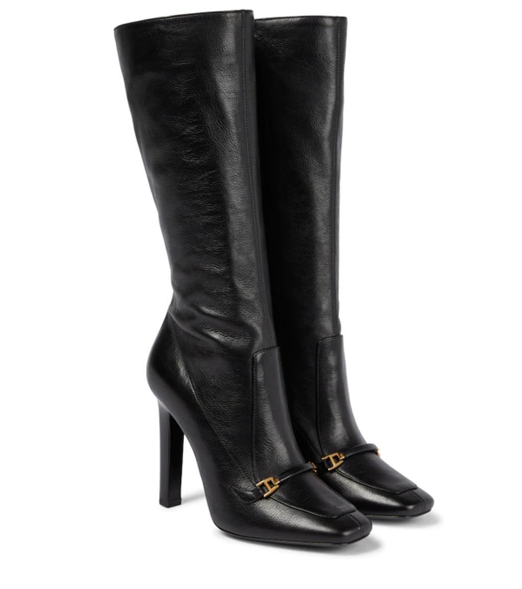 SAINT LAURENT Camden Boots In Shiny Grained Leather In Black product image