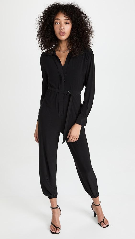 Norma Kamali Shirt Jog Jumpsuit | Shopbop Product Image