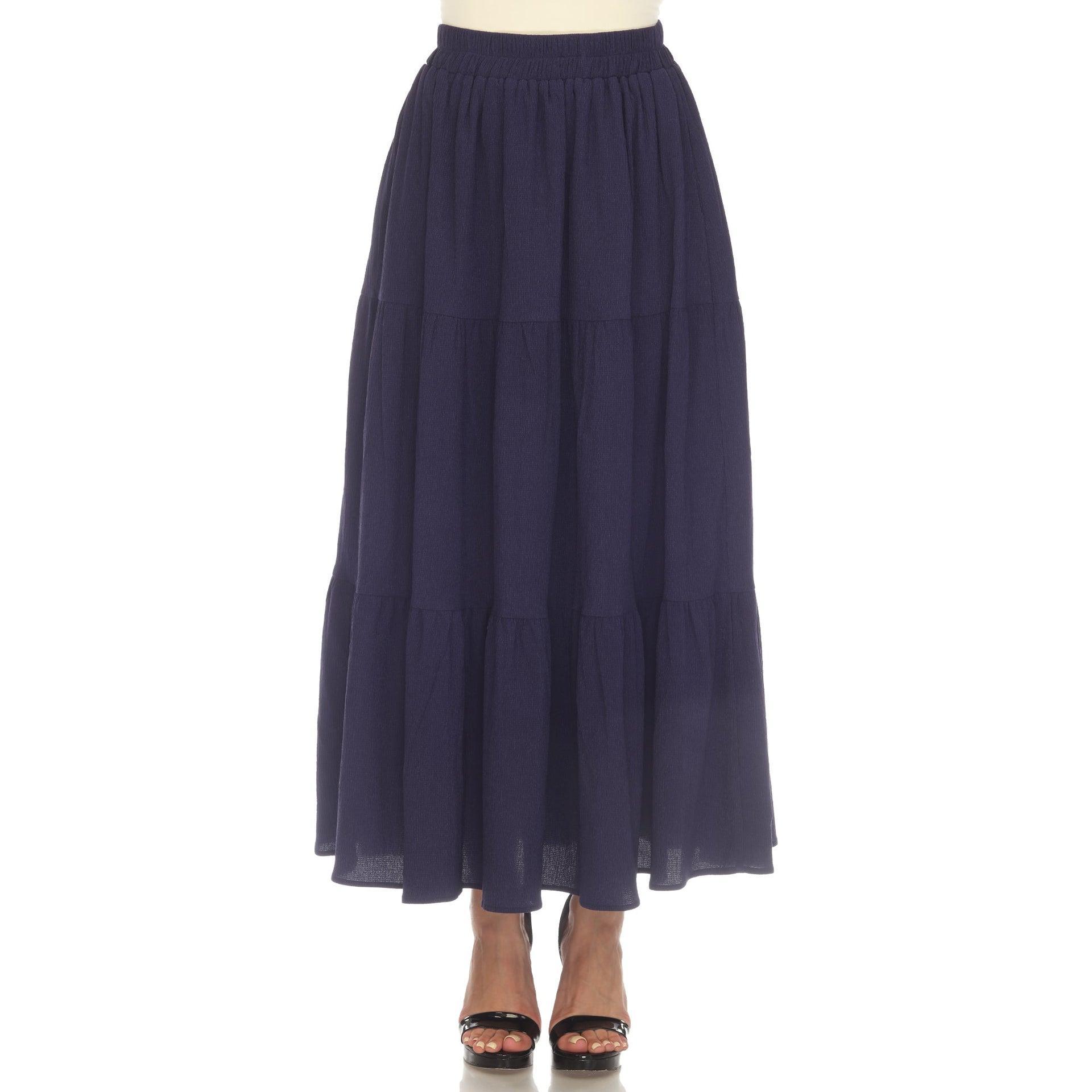 Pleated Tiered Maxi Skirt product image