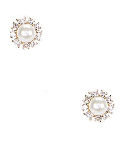 kate spade new york Candy Shop Imitation Pearl Halo Stud Earrings Product Image