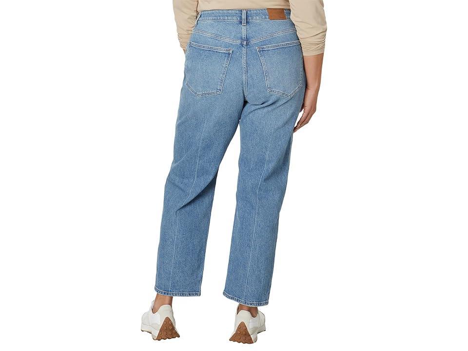 Madewell The Plus Curvy '90s Straight Jean in Rondell Wash: Crease Edition (Rondell) Women's Jeans Product Image