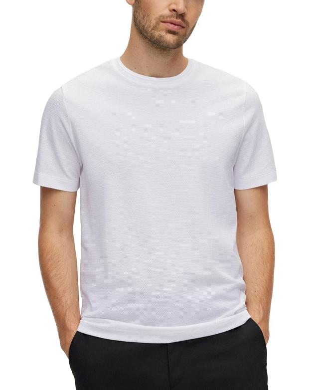 Boss Tiburt Regular Fit Textured Short Sleeve Tee Product Image