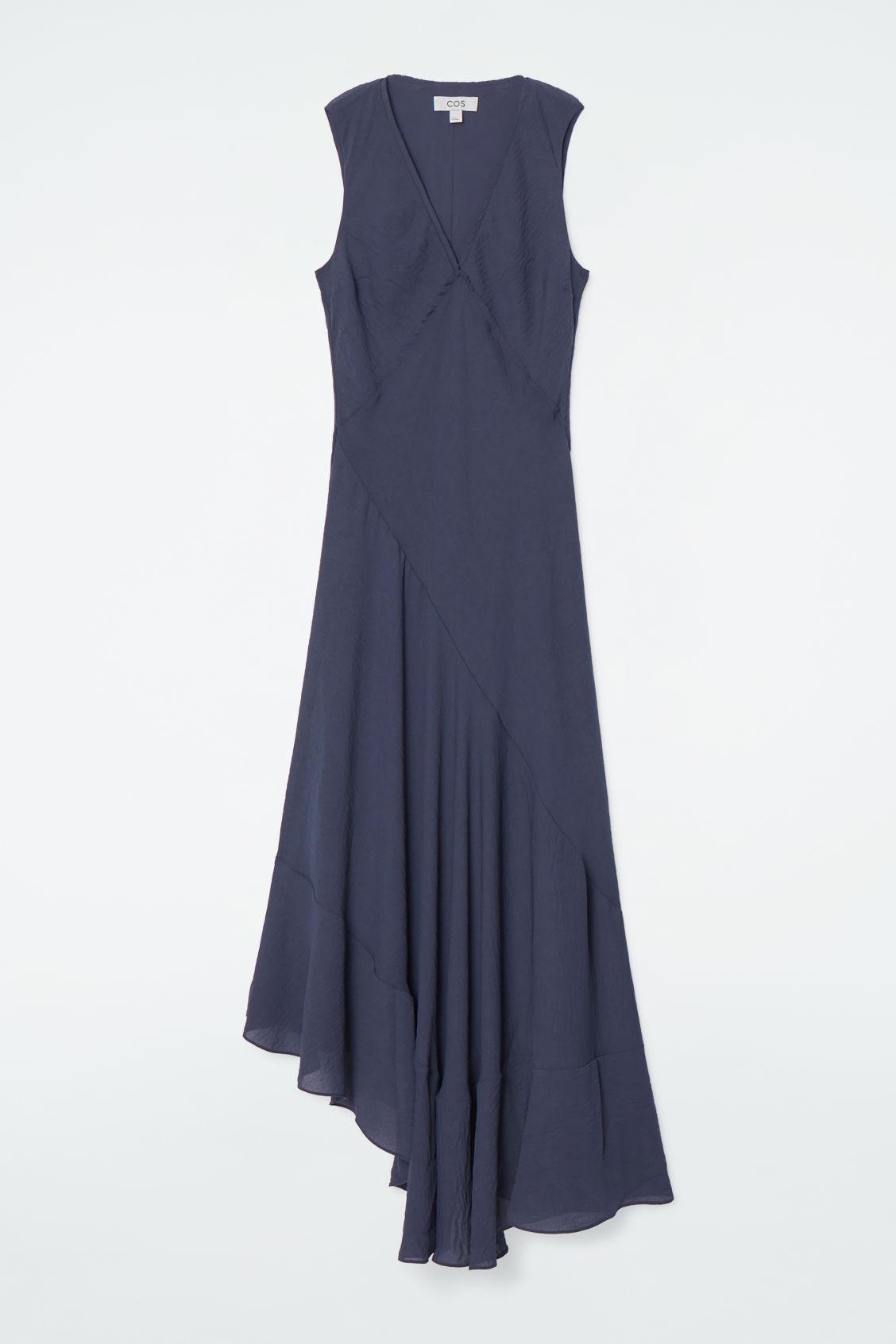 FLOATY ASYMMETRIC MIDI DRESS Product Image