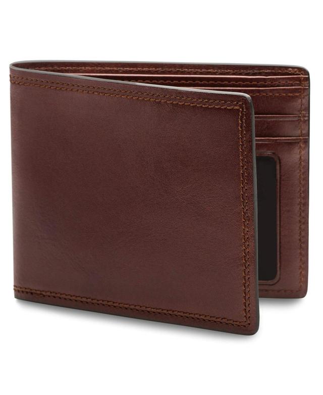 Bosca Dolce Collection - Executive I.D. Wallet (Dark Brown) Wallet Handbags Product Image