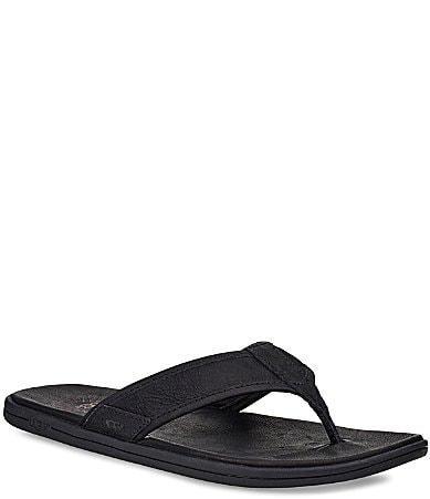 Mens Unisex Seaside Flip Leather Flip Flops Product Image