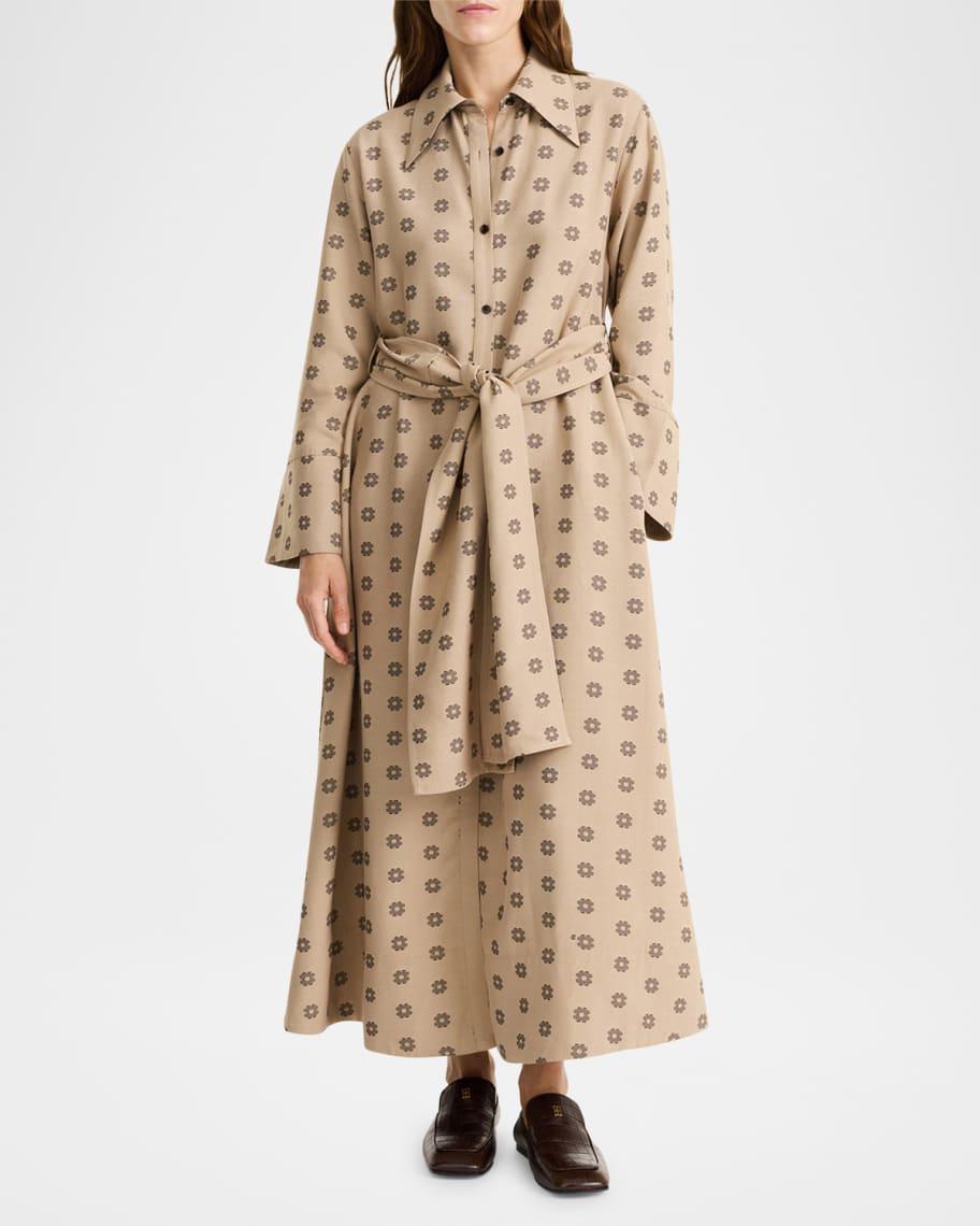 Ginney Belted Floral-Print Maxi Shirtdress Product Image