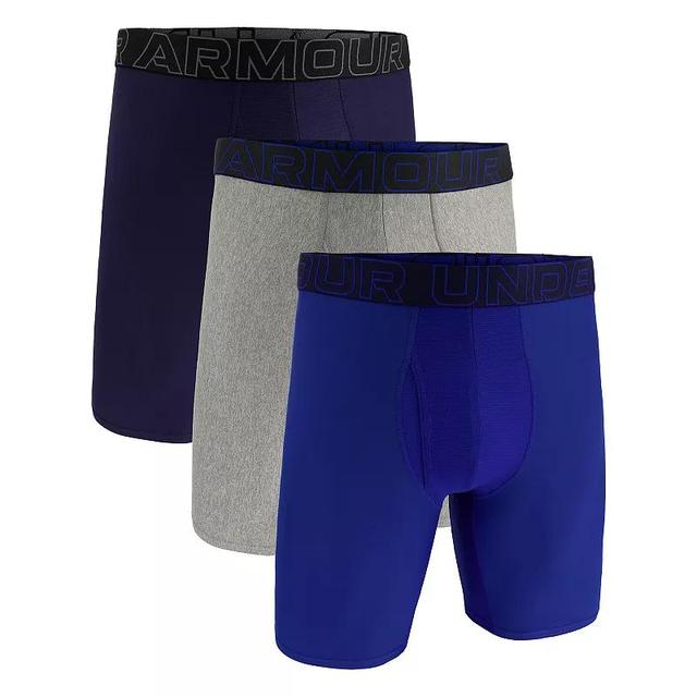 Mens Under Armour 3-pack Performance Tech 9-in. Long Leg Boxer Briefs Product Image