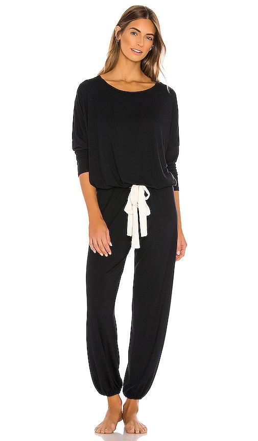 eberjey Gisele Slouchy Set in Black. - size S (also in M) Product Image