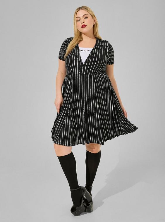 Disney The Nightmare Before Christmas Jack Stripe Skater Dress Product Image