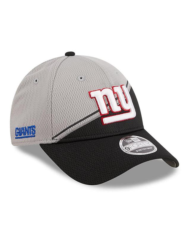 Mens New Era Gray/Black New York Giants 2023 Sideline 9FORTY Adjustable Hat Product Image