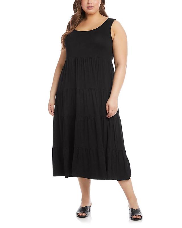 Karen Kane Tiered Midi Dress Product Image