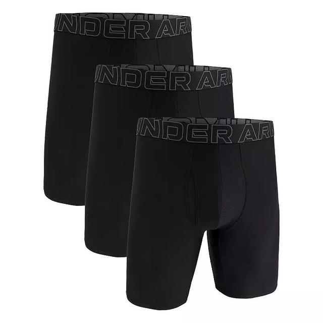 Mens Under Armour 3-pack Performance Tech 9-in. Long Leg Boxer Briefs Product Image