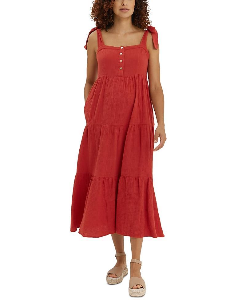 Womens Alise Tie-Strap Midi-Dress Product Image