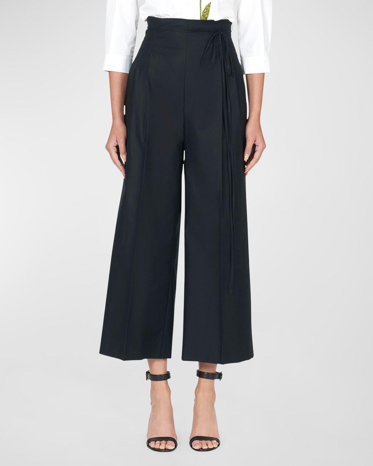 Womens High-Waist Cropped Pants product image