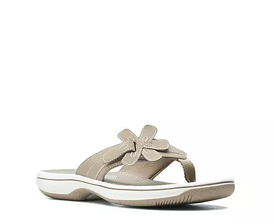 Clarks Cloudsteppers Brinkley Flora Womens Flip Flop Sandals Product Image