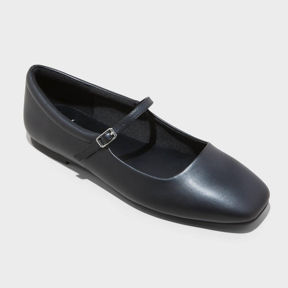 Womens Elsa Ballet Flats - Wild Fable Black 7.5 Product Image