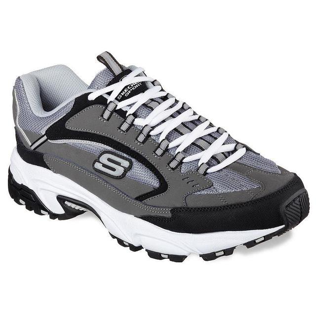 Skechers Stamina Cutback Mens Shoes Grey Black Product Image