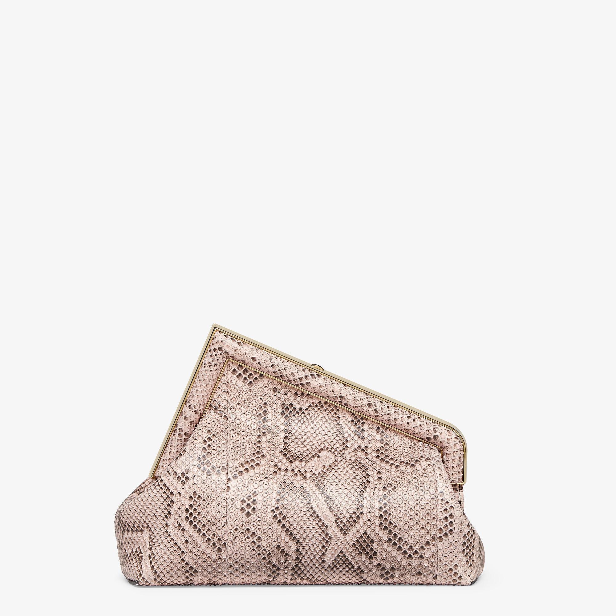 Fendi First MidiPowder pink python leather bag Product Image