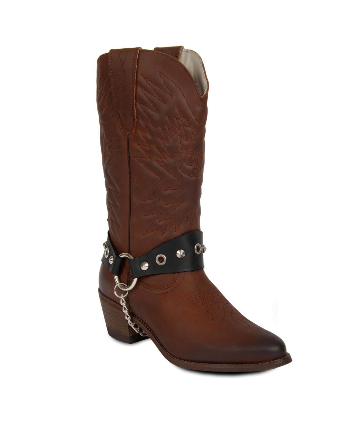 Womens Cowboy Leather Boots By Urbn Kicks Product Image