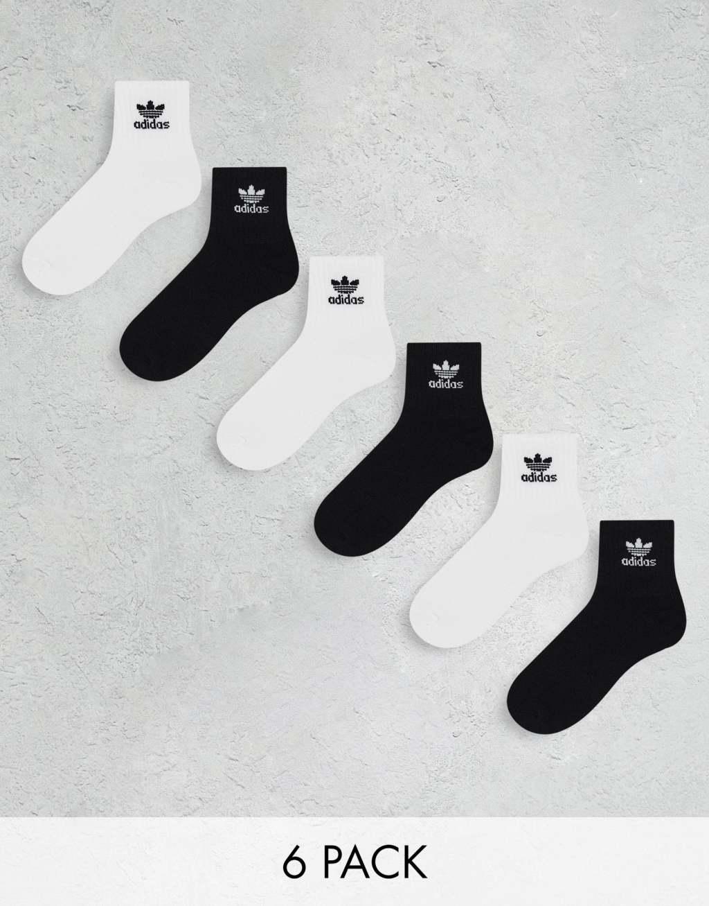 adidas Originals 6 pack quarter socks Product Image