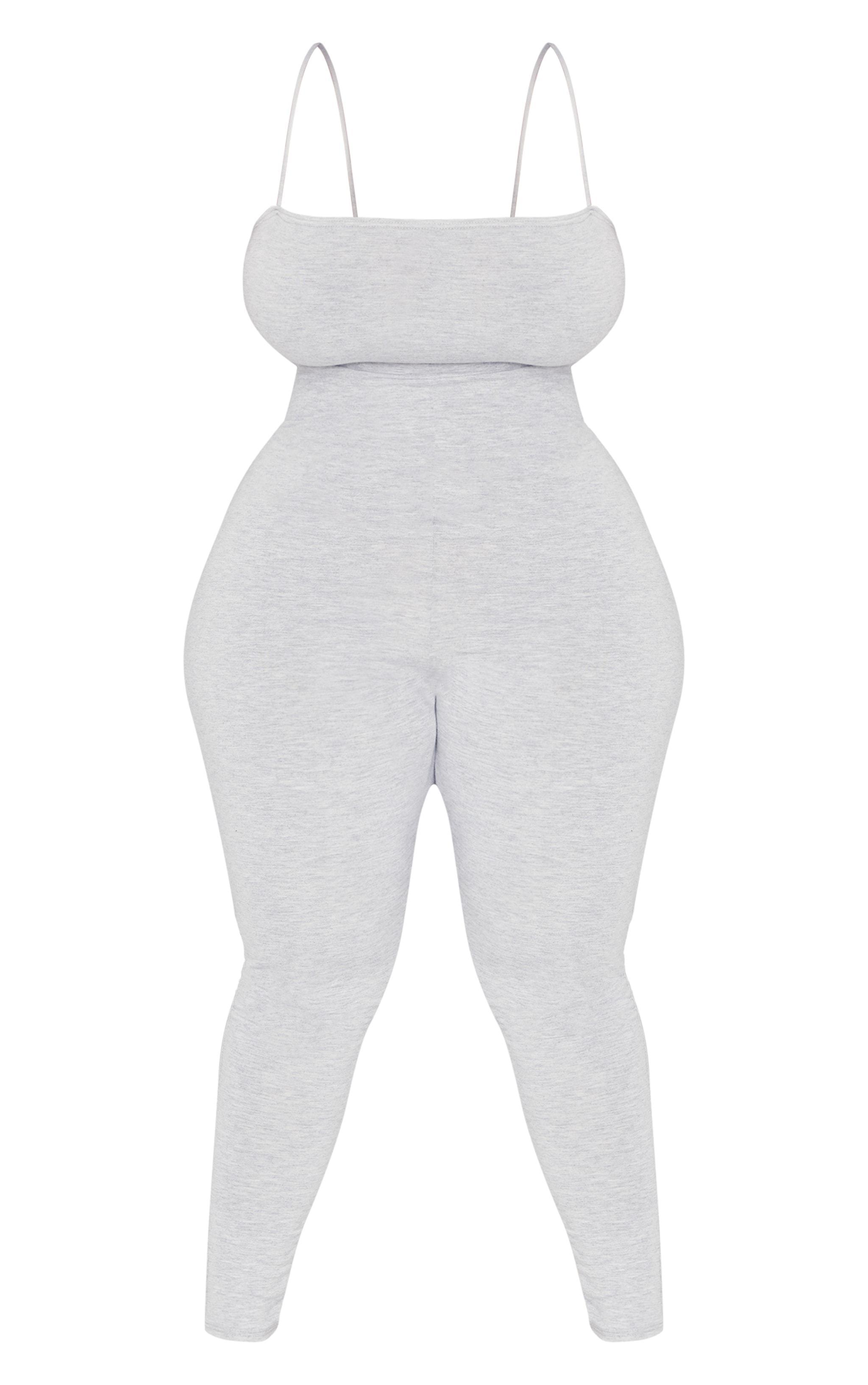 Plus Grey Basic Strappy Jumpsuit Product Image