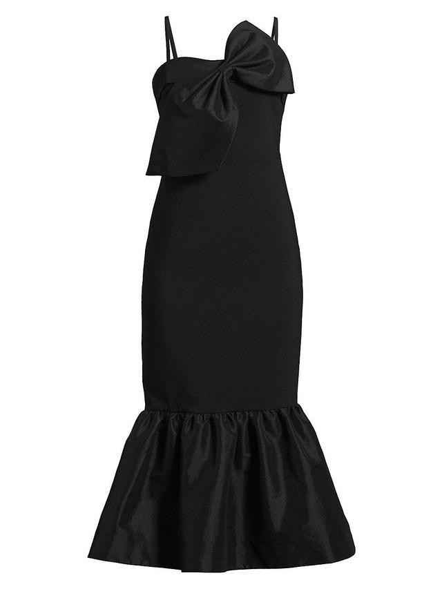 Womens Patti Bow Flounce Midi-Dress Product Image