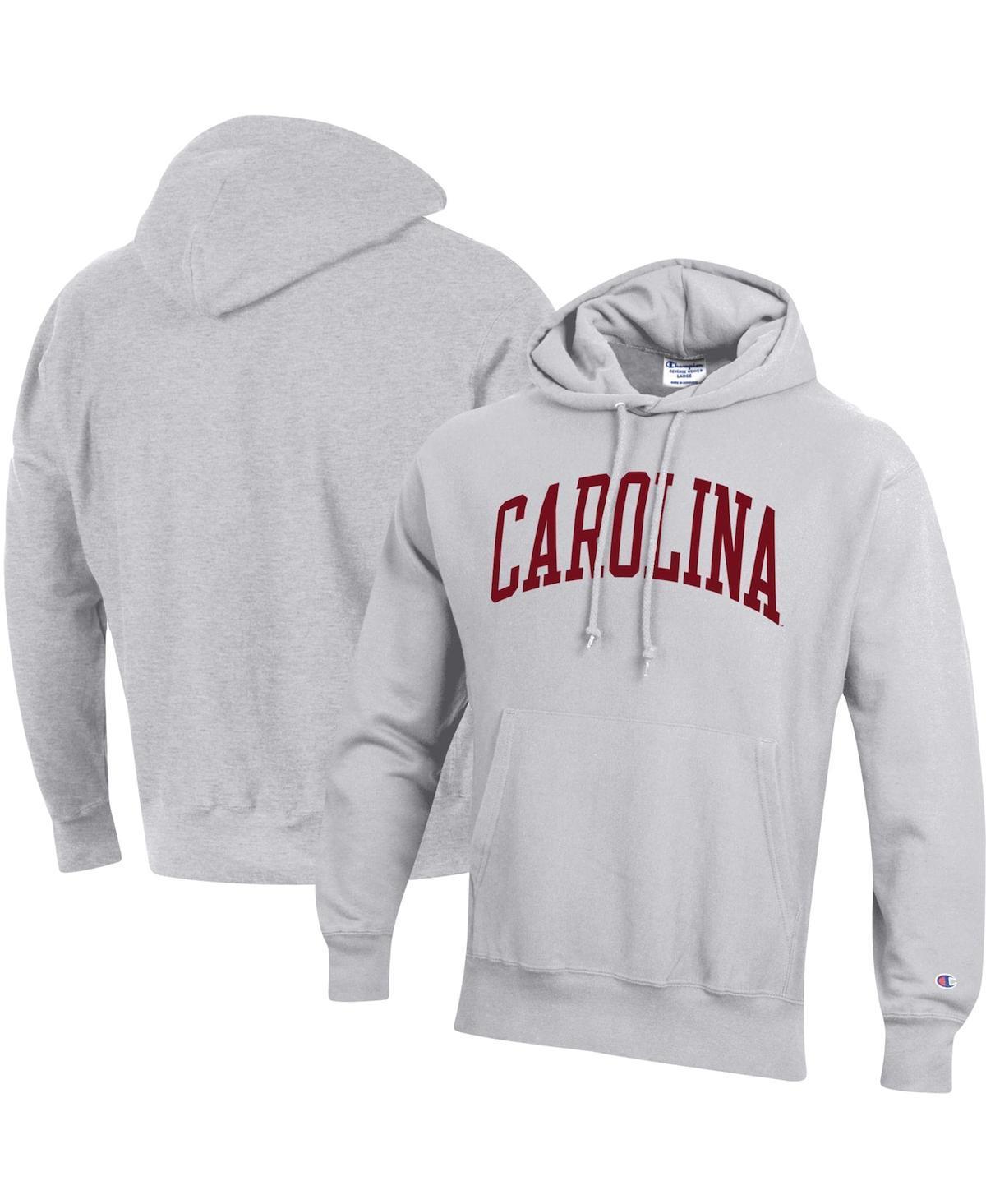 Mens Champion Heathered Gray South Carolina Gamecocks Team Arch Reverse Weave Pullover Hoodie Product Image