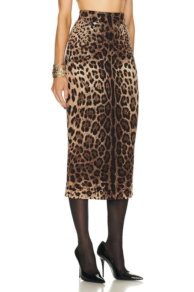 Dolce & Gabbana Pencil Skirt in Brown Product Image