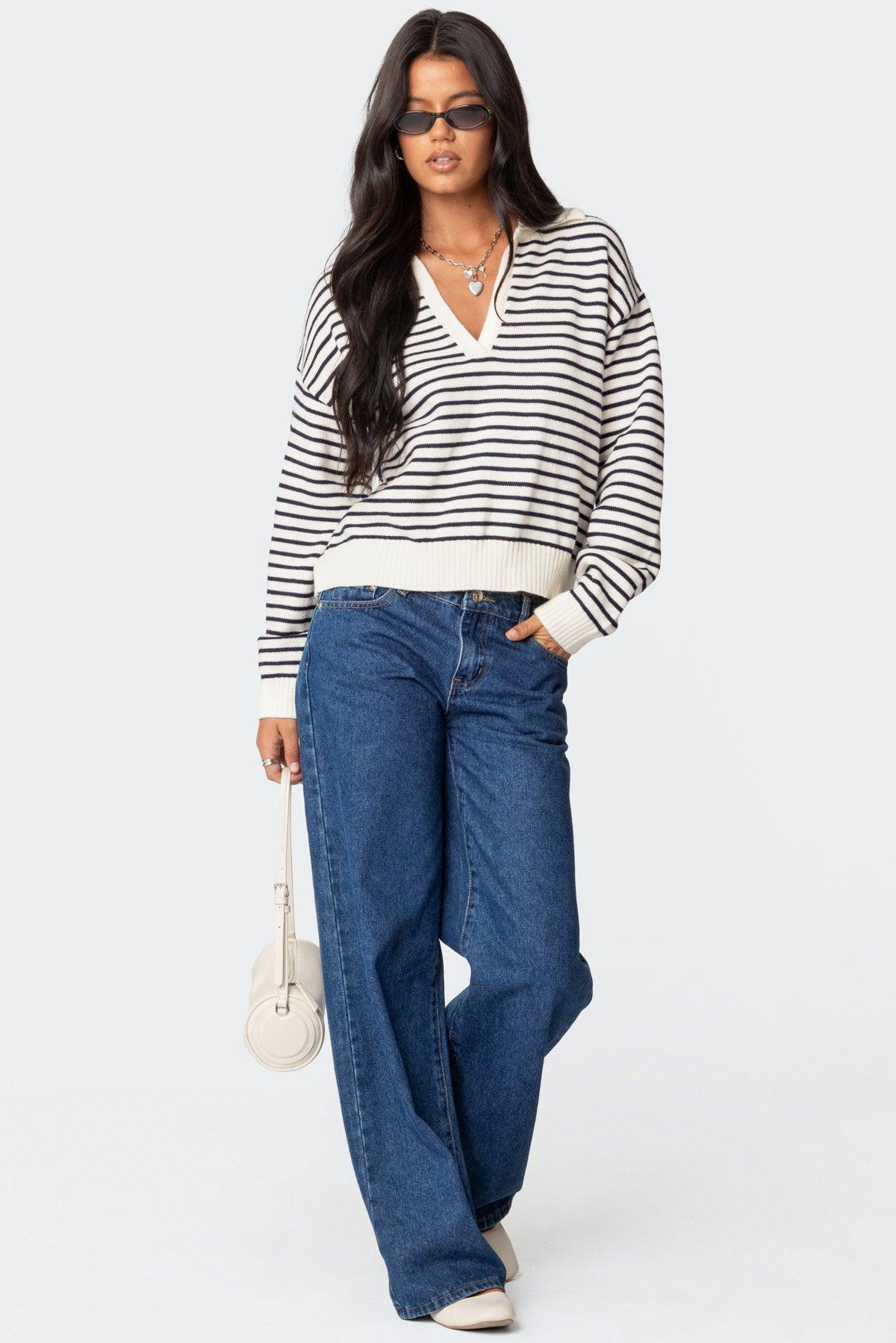 Copenhagen Oversized Striped Sweater Product Image