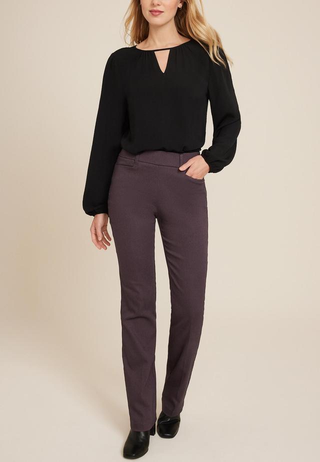 Bengaline Textured Mid Rise Bootcut Pant Product Image