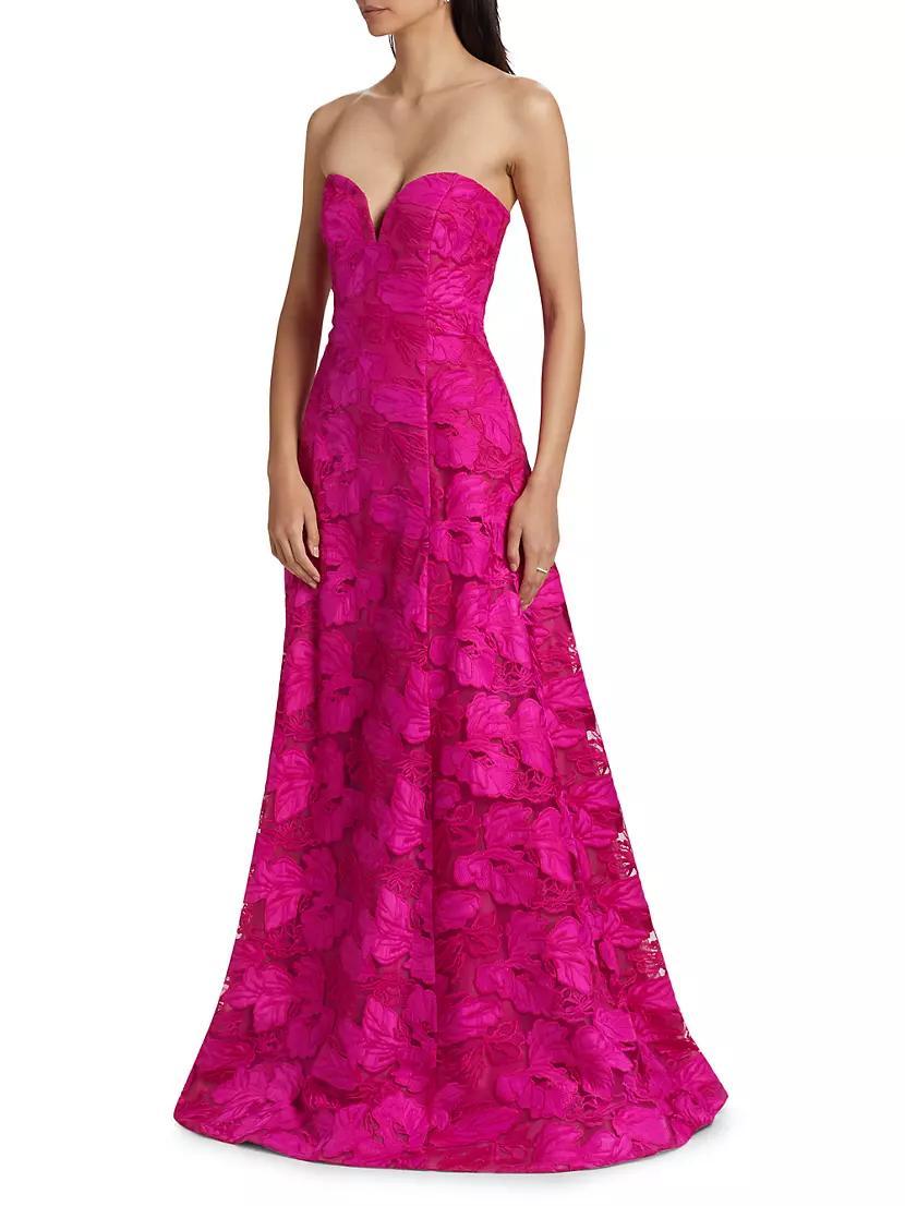 Francine Guipure Lace Strapless Gown Product Image