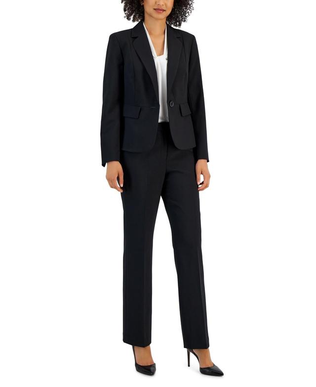 Le Suit Petite One-Button Pantsuit Product Image