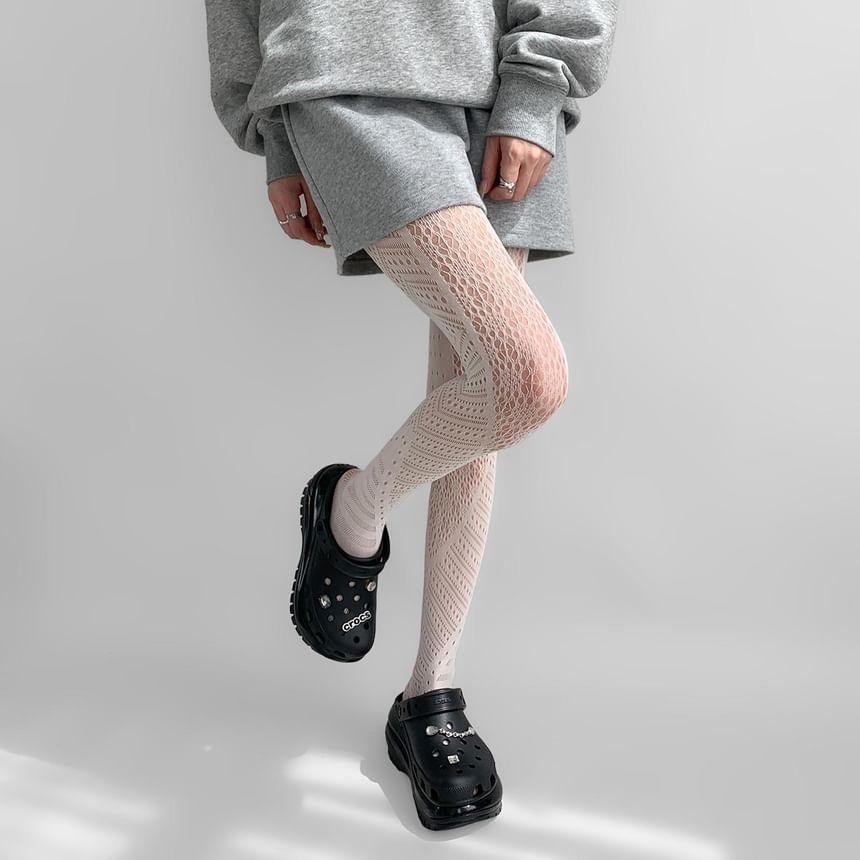 Plain Perforated Tights Product Image