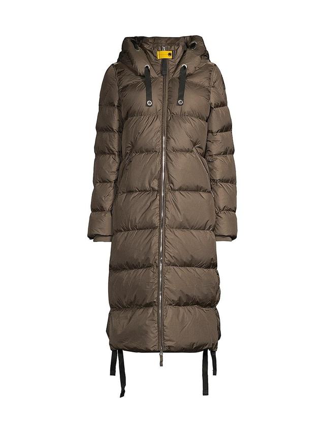 Womens Panda Quilted Long Coat Product Image