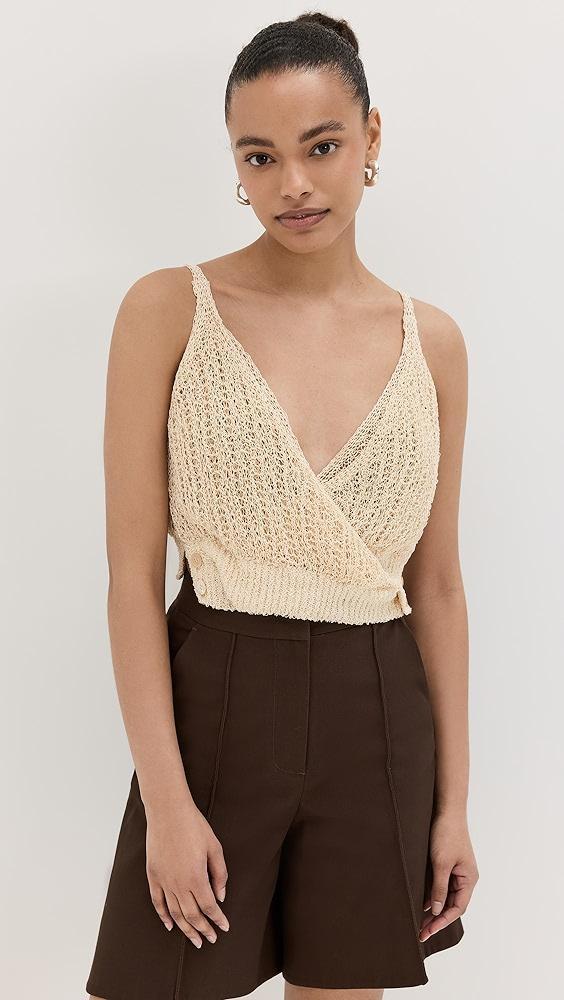 RECTO Twisted Detail Knit Top | Shopbop Product Image