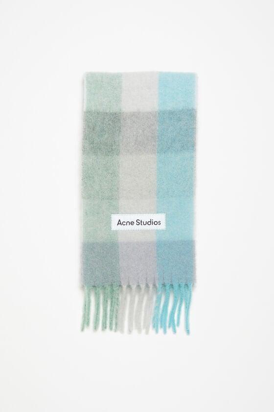 Mohair checked scarf Product Image