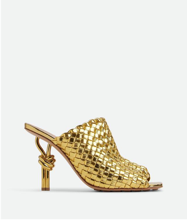 Women's Knot Mule in Gold Product Image