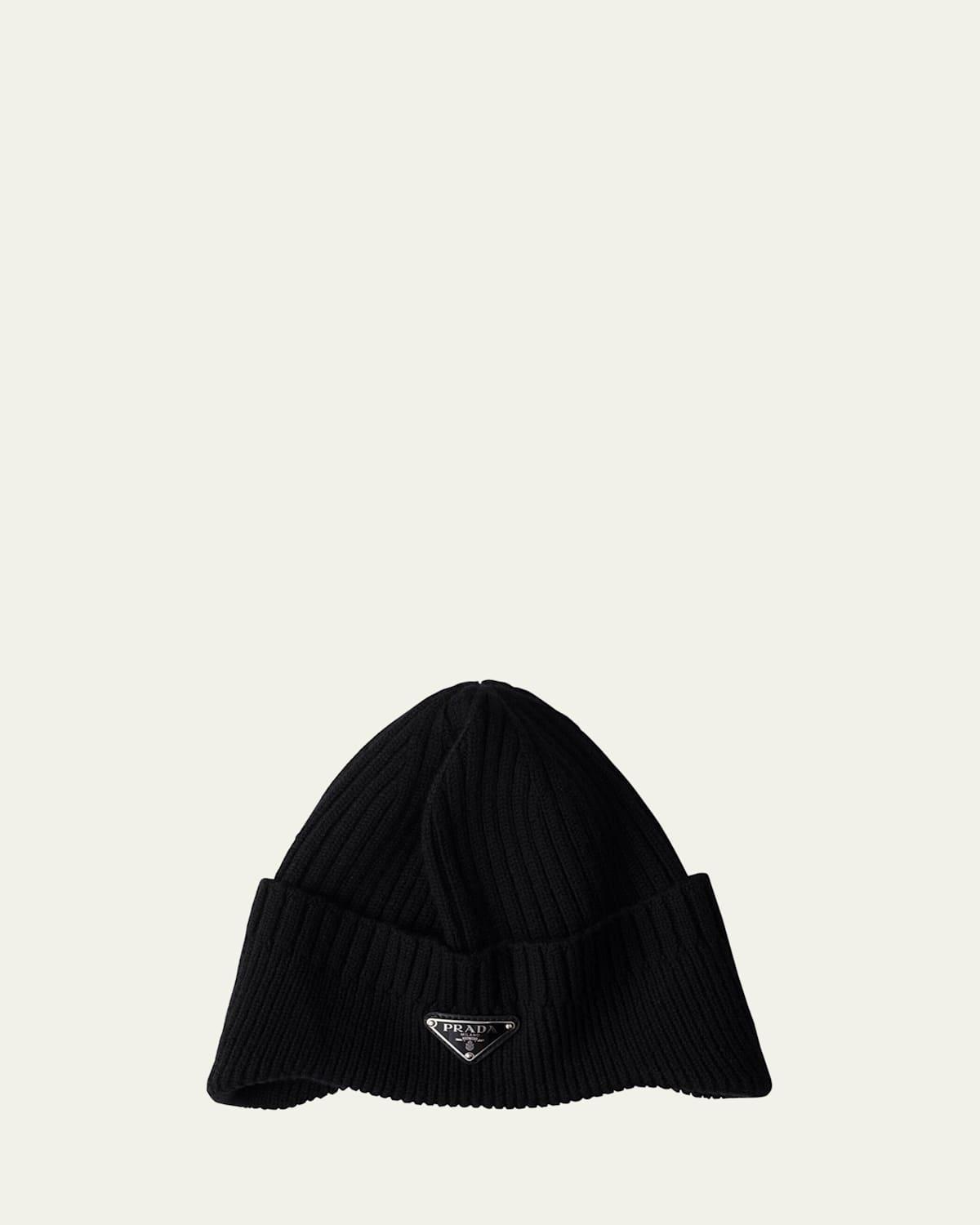 Mens Ribbed Wool Beanie Hat product image