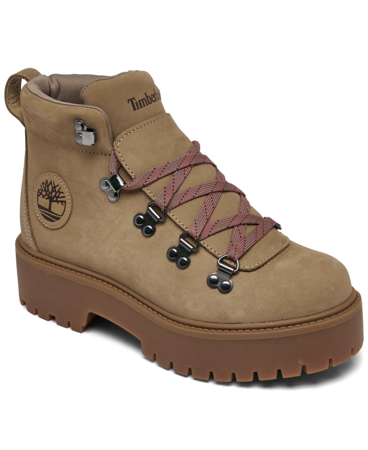 Timberland Womens Stone Street Mid Lace-Up Platform Hiking Boots from Finish Line Product Image