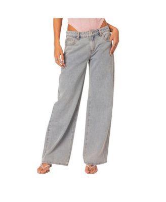 Women's Bow pocket relaxed jeans Product Image