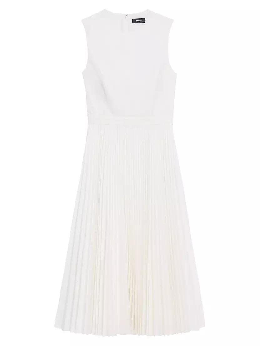 Pleated Sleeveless Midi-Dress product image