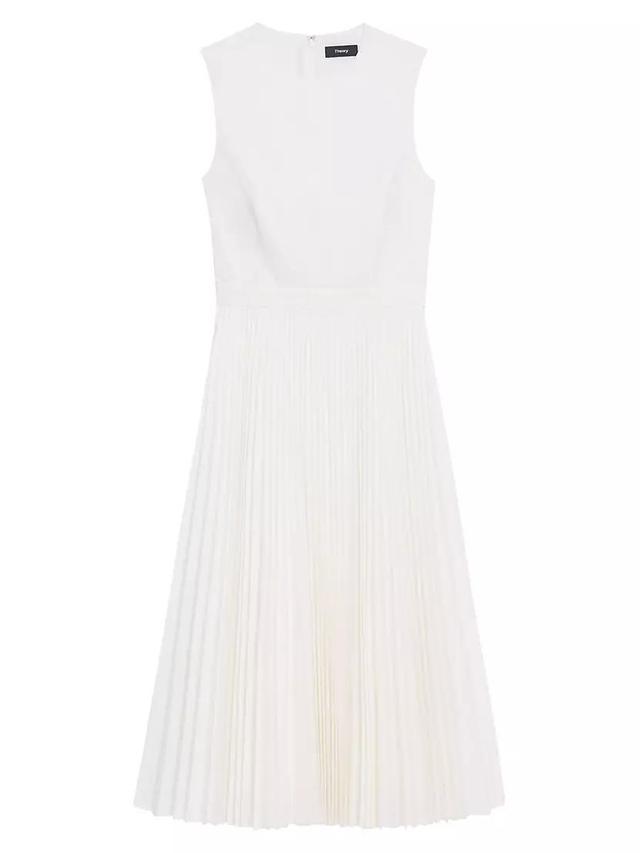 Pleated Sleeveless Midi-Dress Product Image