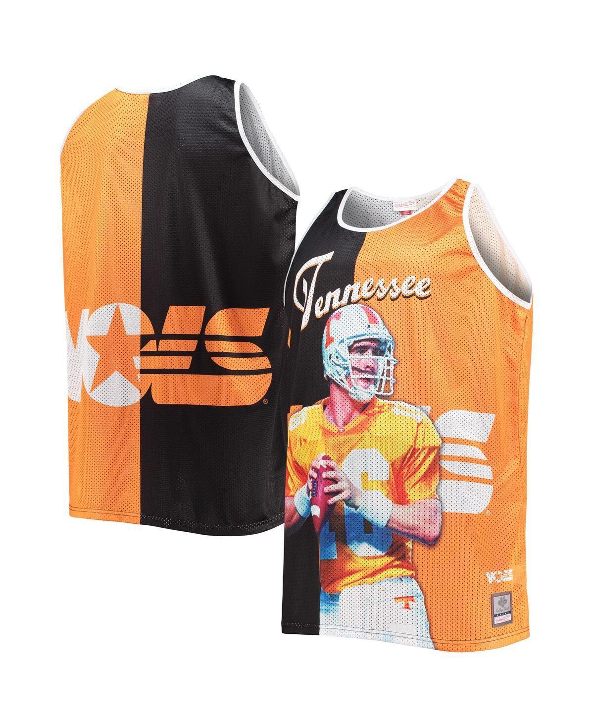 Mens Mitchell & Ness Peyton Manning /Tennessee Orange Tennessee Volunteers Sublimated Player Big & Tall Tank Top Product Image