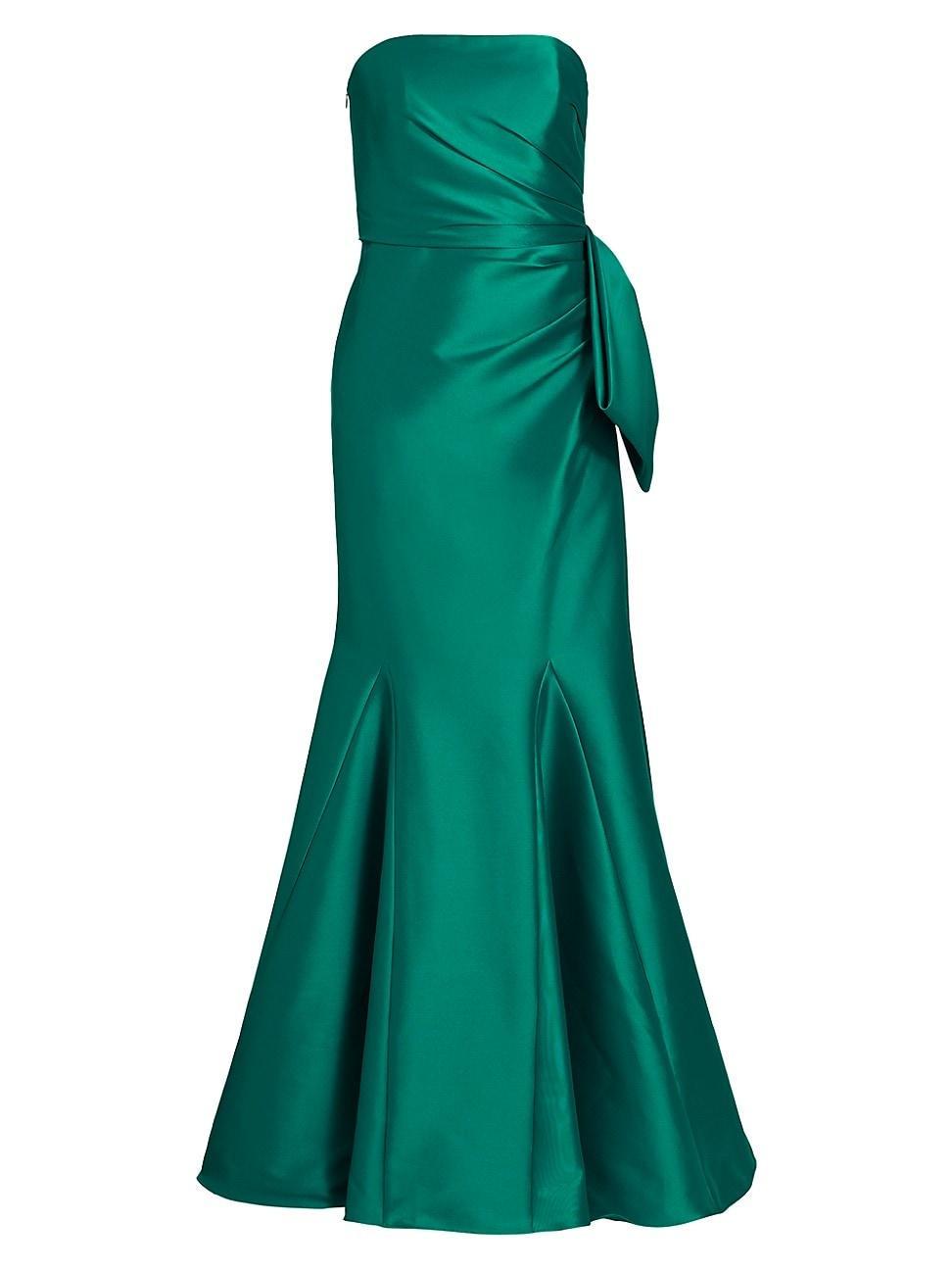 Womens Mikado Bow Mermaid Gown Product Image