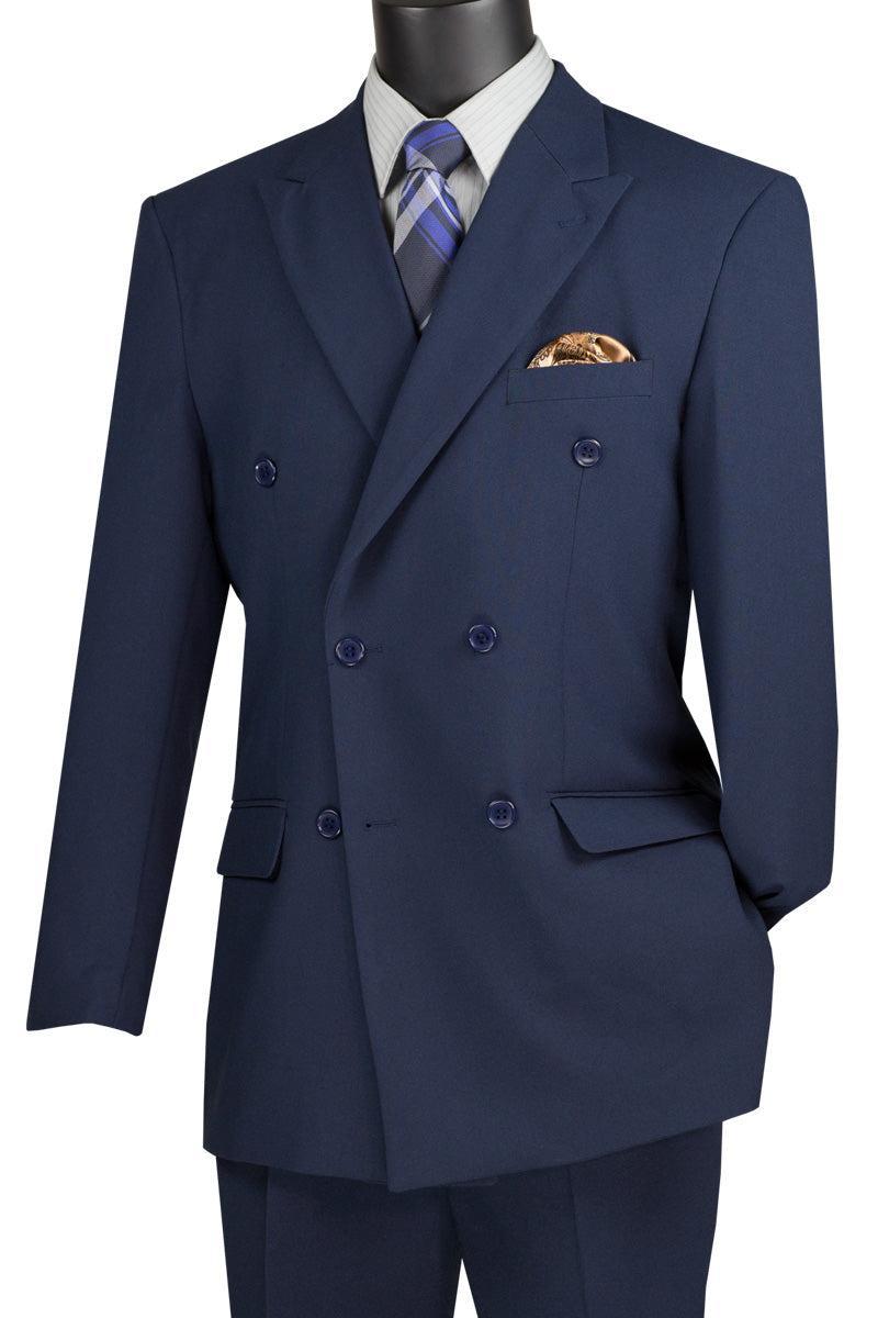 Ramses Collection - Double Breasted 2 Piece Suit Regular Fit in Navy Product Image